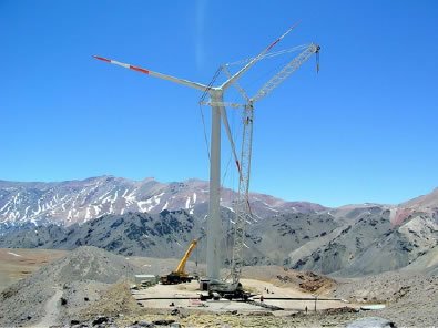 Segundo retorqueado del generador eólico DEWIND en el proyecto Veladero